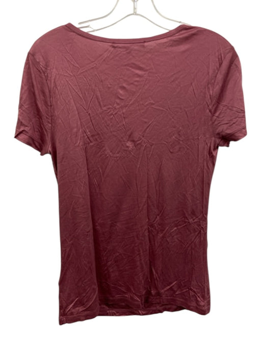 Gucci Size Small Mauve Pink Modal Short Sleeve Tassel Front keyhole Top Mauve Pink / Small