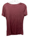 Gucci Size Small Mauve Pink Modal Short Sleeve Tassel Front keyhole Top Mauve Pink / Small