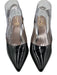 Sam Edelman Shoe Size 8.5 Black Polyester Patent Pointed Toe Slingback Pumps Black / 8.5