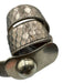 Chloe Gold & Green Python Leather Peg Buckle Dome Belts Gold & Green / 90