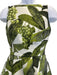 Oscar de la Renta Size 4 Green, Black, White Polyester Sleeveless Grapes Dress Green, Black, White / 4
