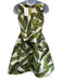 Oscar de la Renta Size 4 Green, Black, White Polyester Sleeveless Grapes Dress Green, Black, White / 4