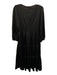Kaos Jeans Size 42 Black No Fabric Tag Long Sleeve Tiered Round Neck Dress Black / 42