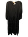 Kaos Jeans Size 42 Black No Fabric Tag Long Sleeve Tiered Round Neck Dress Black / 42