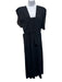 Bottega Veneta Size 40 Coffee Brown & Black Viscose Cap Sleeve Square Neck Dress Coffee Brown & Black / 40
