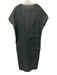 Marni Size 40 Gray Cotton Blend Sleeveless V Back Gathered Back Below knee Dress Gray / 40