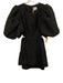 Aje. Size 16 Black Polyester 1/2 Balloon Sleeve Side & Back Cut Out Dress Black / 16