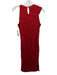 Gucci Size M Red Viscose Sleeveless Asymmetric Top Sheath Dress Red / M