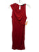 Gucci Size M Red Viscose Sleeveless Asymmetric Top Sheath Dress Red / M