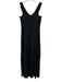 Emporio Armani Size 40 Black Wool Blend Sleeveless Gown Black / 40