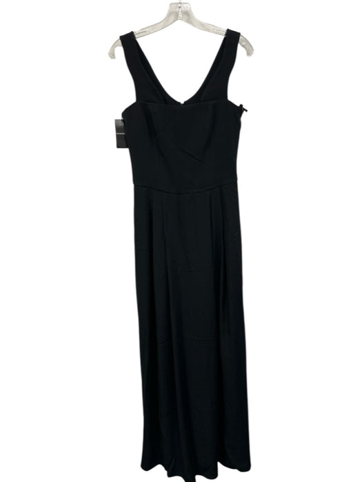 Emporio Armani Size 40 Black Wool Blend Sleeveless Gown Black / 40