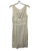 Red Valentino Size 40/2 Ivory Viscose Blend Sleeveless Bow Dress Ivory / 40/2