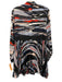 Cedric Charlier Size 6 Navy, Red, White Polyester Blend Abstract Pleated Dress Navy, Red, White / 6