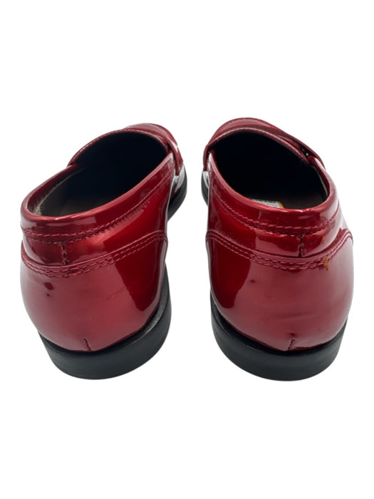 Boemos Shoe Size 38 Red Patent Leather Metallic Driver Loafers Red / 38