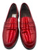 Boemos Shoe Size 38 Red Patent Leather Metallic Driver Loafers Red / 38