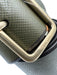 Prada Dark Green Leather Brass Hardware Wide Waist Belt Belts Dark Green / 32 / XS