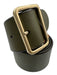 Prada Dark Green Leather Brass Hardware Wide Waist Belt Belts Dark Green / 32 / XS