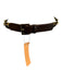 Max Mara Brown & Gold Leather & Plastic Chain Link Gold Hardware Belts Brown & Gold / XS