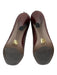 Bibi Lou Shoe Size 38 Brown Leather Back Zip Mid Heel Booties Brown / 38