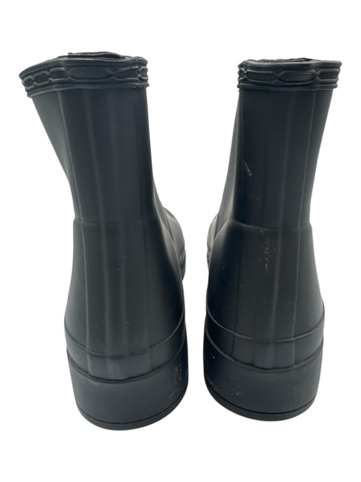 Hunter Shoe Size 7 Black Rubber Ankle Rain Boots Booties Black / 7