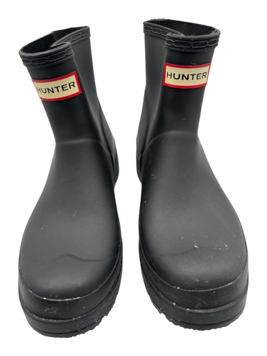 Hunter Shoe Size 7 Black Rubber Ankle Rain Boots Booties Black / 7