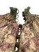 Zimmermann Size 0/XS Green Print Ramie Floral Short Puff Sleeve Belt Inc. Dress Green Print / 0/XS
