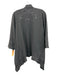 Johnny Was Size Medium Charcoal Gray Cotton Blend Embroidered Sweater Cardigan Charcoal Gray / Medium