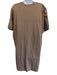 Bottega Veneta Size 52 Taupe Brown Cotton Blend Short Sleeve T-Shirt Dress Dress Taupe Brown / 52