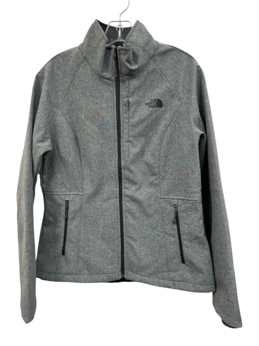 North Face Size Medium Gray Zip Up Fleece Lined Jacket Gray / Medium