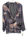 Johnny Was Size Small Purple Print Velvet Floral 1 Button Jacket Jacket Purple Print / Small