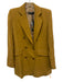 Sonia Rykiel Size 36 Olive Brown Viscose Blend Double Breast Long Sleeve Jacket Olive Brown / 36