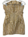Dsquared Size 42 Beige Print Polyamide Blend Jeweled Detail Strapless Mini Dress Beige Print / 42