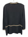 St. John Collection Size 14 Black Wool Blend Knit Long Sleeve Zipper Jacket Black / 14