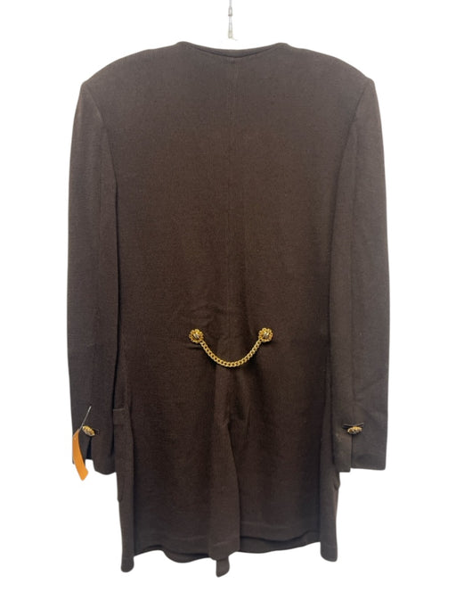 St. John Collection Size 10 Brown Wool Blend Gold Buttons Vintage Jacket Brown / 10