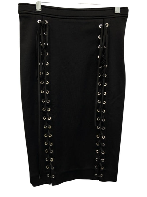 Redemption Size 40 Black Viscose Blend Lace Up Midi Skirt Black / 40