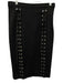 Redemption Size 40 Black Viscose Blend Lace Up Midi Skirt Black / 40