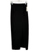 Lillie Rubin Size Small Black Missing Fabric Tag Slit Maxi Elastic Waist Skirt Black / Small