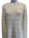 Missoni Size 42 Ivory Wool Blend Long Sleeve Chevron Dress Ivory / 42