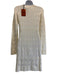 Missoni Size 42 Ivory Wool Blend Long Sleeve Chevron Dress Ivory / 42
