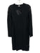 M Missoni Size 42 Black Viscose Blend Long Sleeve Holes Dress Black / 42