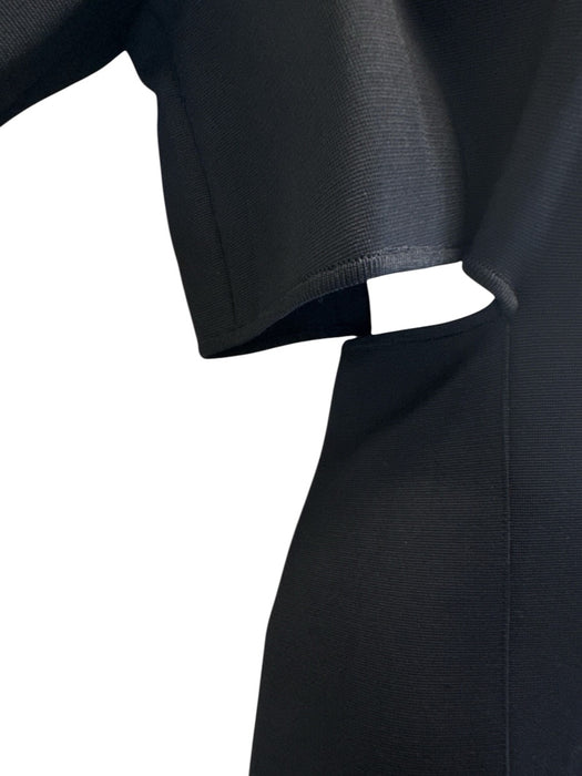 Givenchy Size Medium Black Viscose Blend Cut Out Long Sleeve Back Zip Dress Black / Medium