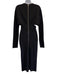 Givenchy Size Medium Black Viscose Blend Cut Out Long Sleeve Back Zip Dress Black / Medium