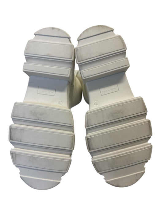 GIA X Pernille Teisbaek Shoe Size 38 White Leather Rubber Sole Knee High Boots White / 38
