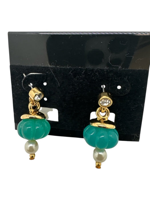 Jesara Gold & Multi Gold Tone Metal Chain Charms Toggle Clasp Earring Earrings Gold & Multi