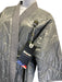 Blauer USA Size S Gray Nylon Quilted Tie Waist Kimono V Neck Jacket Gray / S
