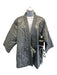 Blauer USA Size S Gray Nylon Quilted Tie Waist Kimono V Neck Jacket Gray / S