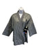 Blauer USA Size S Gray Nylon Quilted Tie Waist Kimono V Neck Jacket Gray / S
