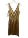Papell Boutique Size 4 Beige Yellow Acetate Blend Satin Beaded & Sequined Dress Beige Yellow / 4