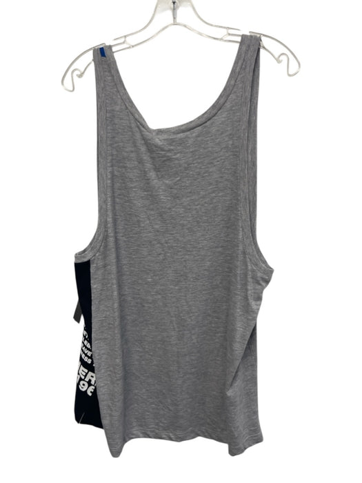 Dsquared2 Size S Gray & multi Cotton Blend Graphic Sleeveless Scoop Neck Top Gray & multi / S