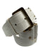 Max Mara White Leather Gold Tone Hardware Croc Embossed Segmented Belts White / M